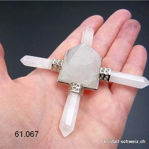 Bergkristall - Quarz weiss, Pyramid Energiespender ca. 9 cm