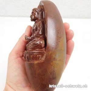 Lingam - gravierter Buddha Shiva Lingham 14 cm. Einzelstück 700 Gramm