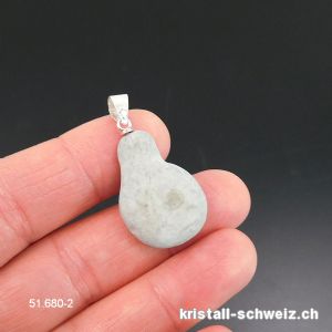 Anhänger Fairy Stone BEGINN DES LEBENS an Silberöse. Einzelstück