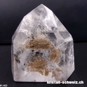 Phantom Quarz mit Einschlüssen schwarz. Unikat 248 Gramm