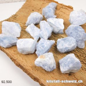 Calcit blau roh aus Madagaskar 3,5 - 4 cm