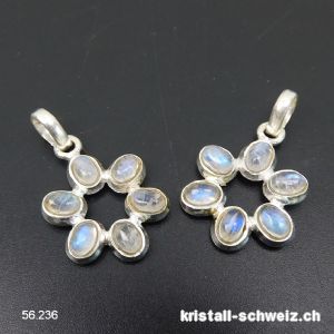 Anhänger Mondstein Regenbogen aus 925 Silber. Sonderangebot