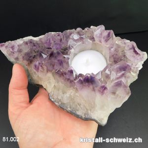 Windlicht Amethyst Brazil. Unikat 869 Gramm