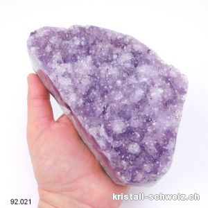 Amethyst aus Brasilien, Druse 15,5 cm. Einzelstück 1,029 Kg