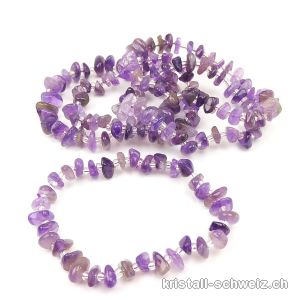 Armband Amethyst Barok, elastisch 16,5 - 17 cm. Grösse S