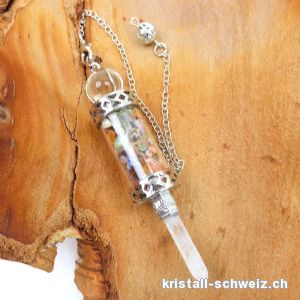 Pendel Chakra und Bergkristall, ca. 8 cm. Sonderangebot