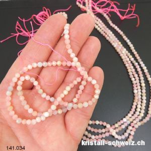 Strang Morganit und Beryll FACETTIERT 3,5 mm / 39 cm