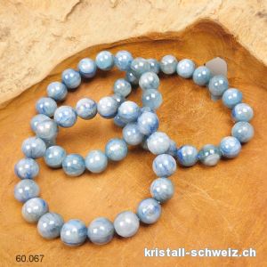 Armband Cyanit - Kyanit hellblau (Disthen) 11-12 mm, elastisch 19 cm