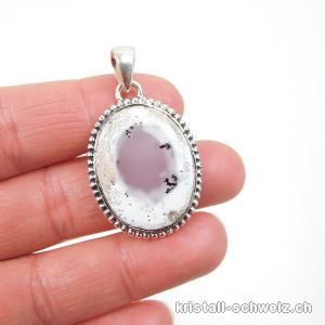 Anhänger dendriten Opal aus Silber 925. Einzelstück