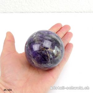 Kugel Amethyst-Quarz Ø 6,1 cm. Einzelstück 320 Gramm