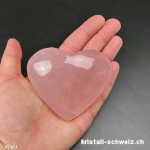 Herz Rosenquarz aus Brasilien 7,7 cm. Einzelstück 187 Gramm