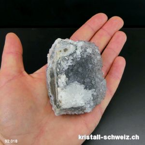 Prasiolith blau aus Brasilien 6,8 cm. Einzelstück 160 Gramm