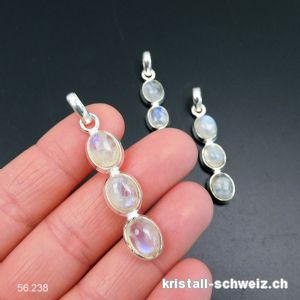 Anhänger Mondstein Regenbogen aus 925 Silber. Sonderangebot