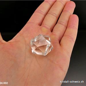 Ikosaeder Bergkristall diagonale 2,6 cm. Unikat