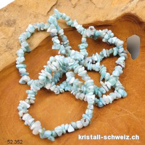 Armband Larimar Splitter, elastisch ca. 19 cm