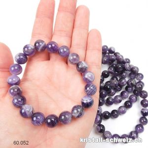Armband Amethyst Chevron 10 mm / 19,5 cm