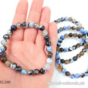 Armband Achat - EARTH 8 mm / 21 cm