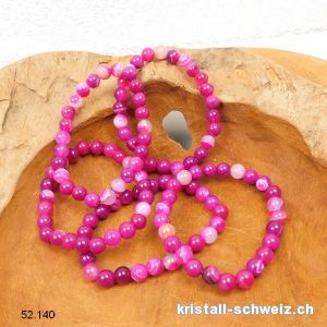 Armband Achat rose pink 8 mm / 18 - 18,5 cm