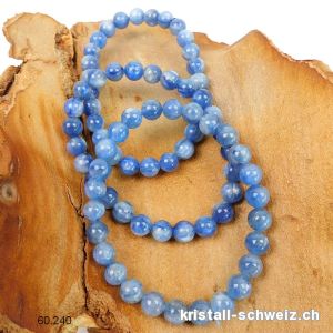 Armband Cyanit - Kyanit blau 7 mm / 18 cm