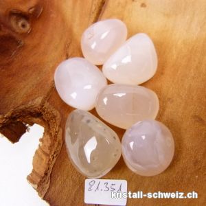 Chalcedon Beige-Rosa 2 bis 3 cm. Größe M