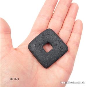 Lava - Stein Donut quadratich 4 cm