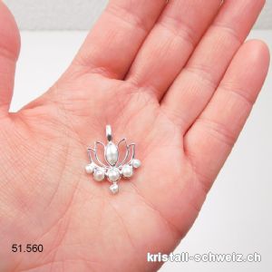 Anhänger Perle - Süßwasserperle LOTUS aus 925er Silber