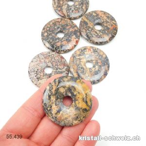 Jaspis Leopard Donut 4 cm. SONDERANGEBOT