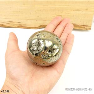 Kugel Pyrit aus Peru 5,6 cm. Einzelstück 375 Gramm