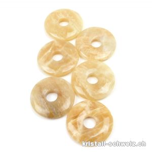 Mondstein beige Donut 3 cm. SONDERANGEBOT