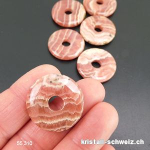 Rhodochrosit dunkel aus Peru, Donut 2,5 cm