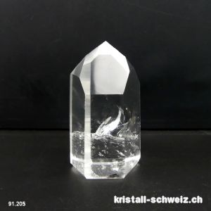 Bergkristall  A, polierte Spitze 7,7 cm. Unikat 206 Gramm