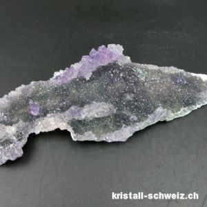 Amethyst - Prasiolith Kristallin aus Brasilien 18 cm. Einzelstück 123 Gramm