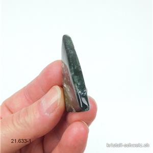 Seraphinit aus Siberien, Kantenstein 4 x 3,4 x D. 0,55 cm. Einzelstück