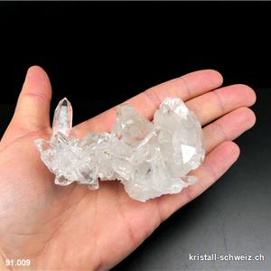 Bergkristall A Gruppe aus Brasilien. Unikat 114 Gramm