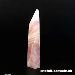 Rosenquarz Spitze 16 cm. Einzelstück 636 Gramm