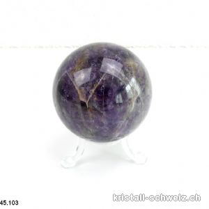 Kugel Amethyst-Quarz Ø 6,1 cm. Einzelstück 320 Gramm