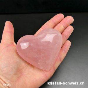 Herz Rosenquarz aus Brasilien 7,7 cm. Einzelstück 187 Gramm