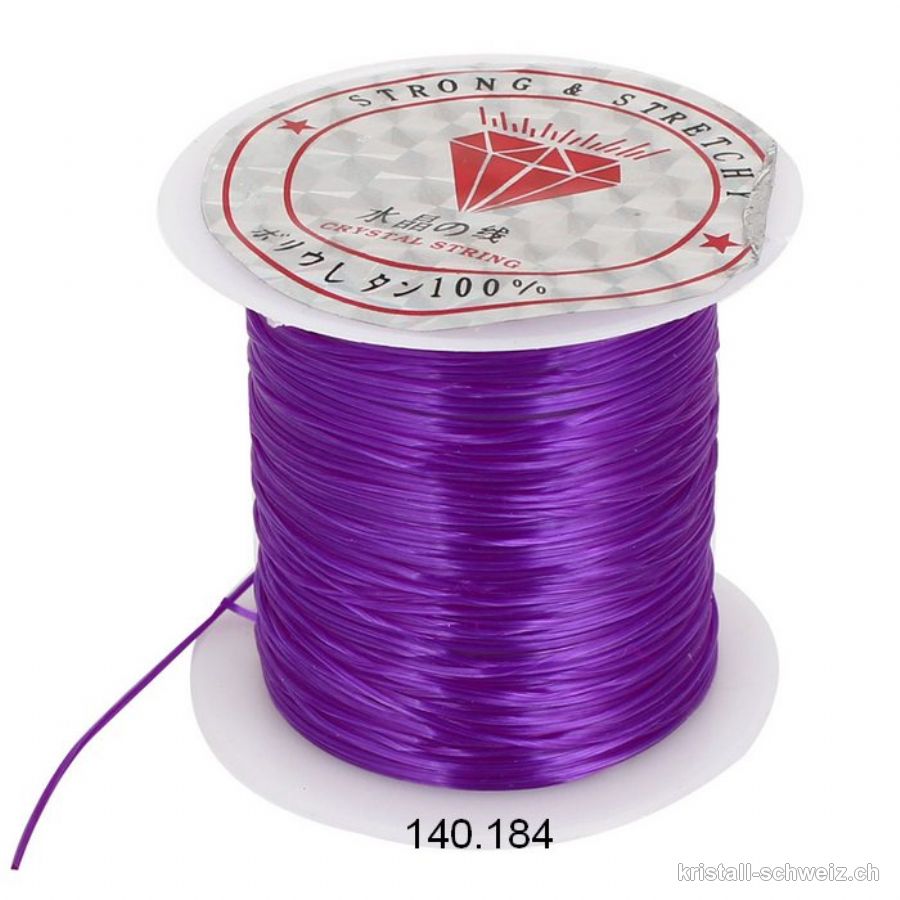 Elastfaden Opalon Violet. 1 Spule ca. 10 Meter