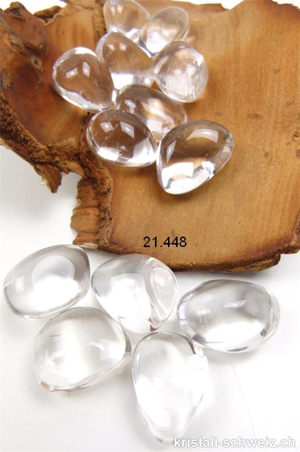 Bergkristall 2,5 - 3,5 cm / 15 - 18 Gramm. Grösse L. A-Qual.