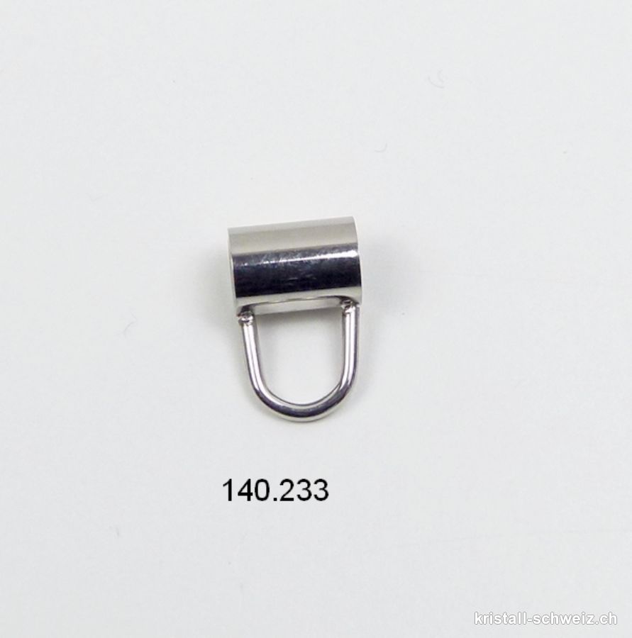 Rohr für Charms, Edelstahl glanz. L. 7 x 11 mm