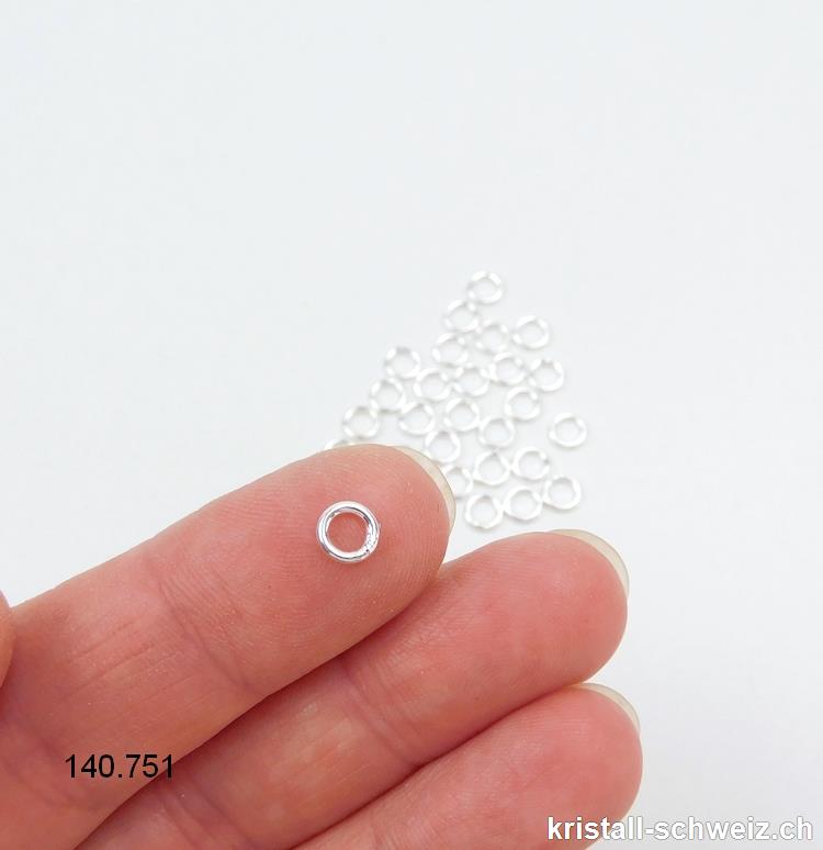 Ring geschlossen 5 mm / 1 mm aus Silber 925