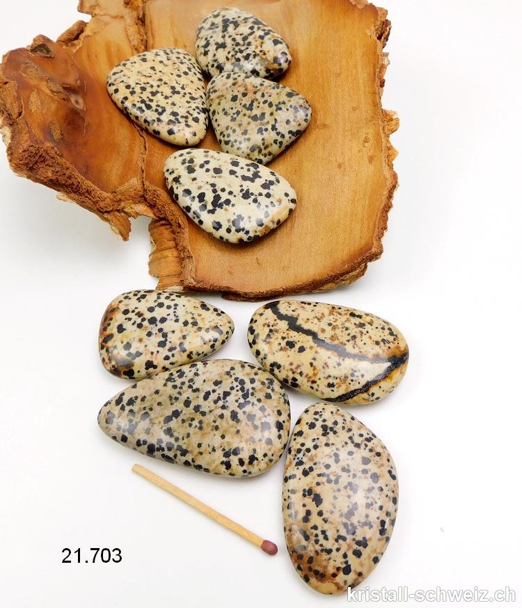 Jaspis Dalmatiner flach, Größe L-XL