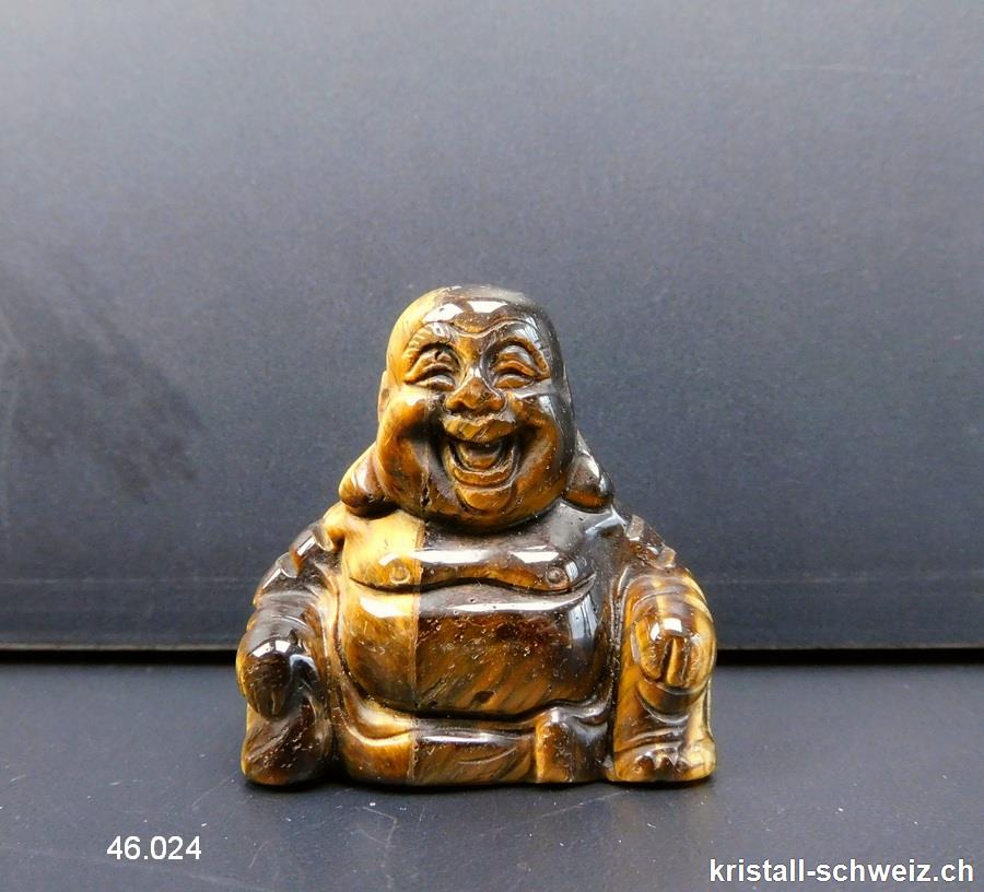 Buddha Tigerauge 3,5 x 3,5 cm