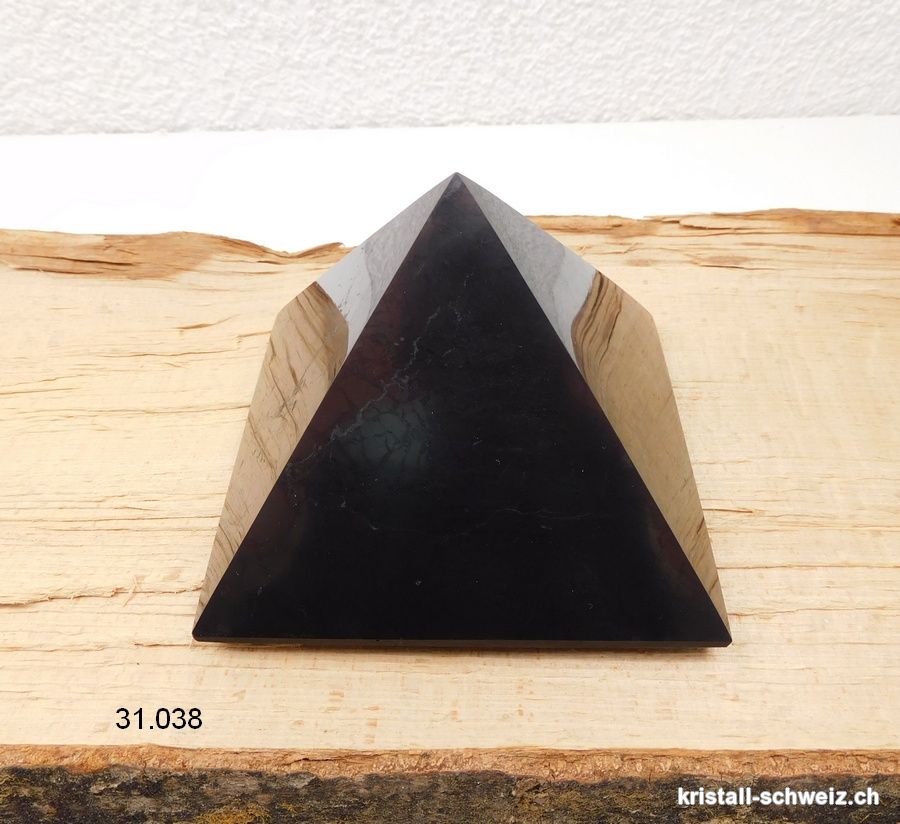 Pyramid Schungit 10 cm x H. 6,5 cm, 550 - 600 Gramm