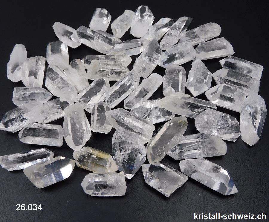 Bergkristall, rohe Spitze 2 bis 4 cm, 5 - 8 Gramm