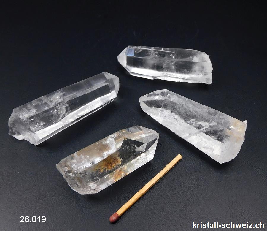 Bergkristall rohe Spitze 5 bis 6 cm, 32 - 40 Gramm