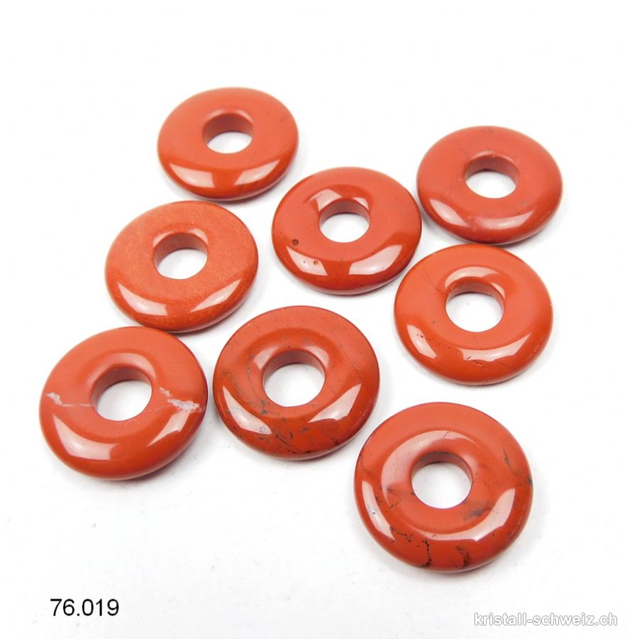 Jaspis rot Donut 1,5 cm. SONDERANGEBOT