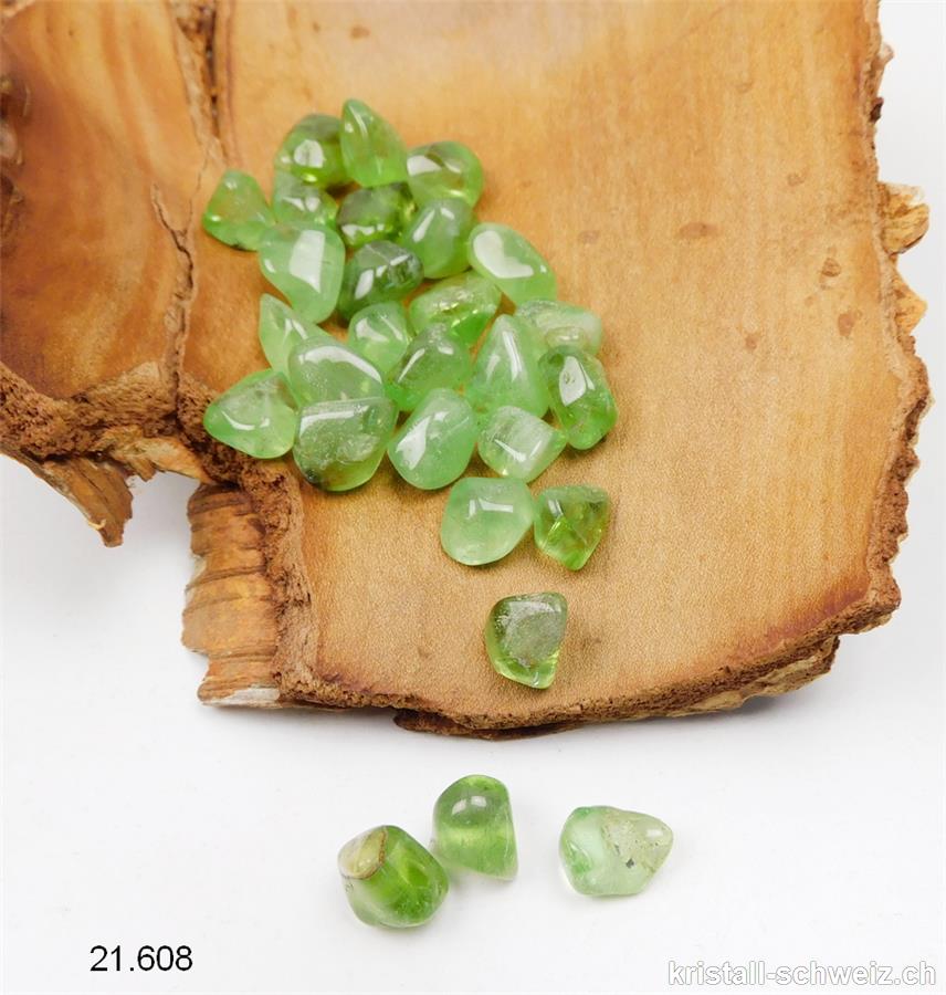 Peridot - Olivin mit natürlichen Einschlüssen 9 bis 12 mm