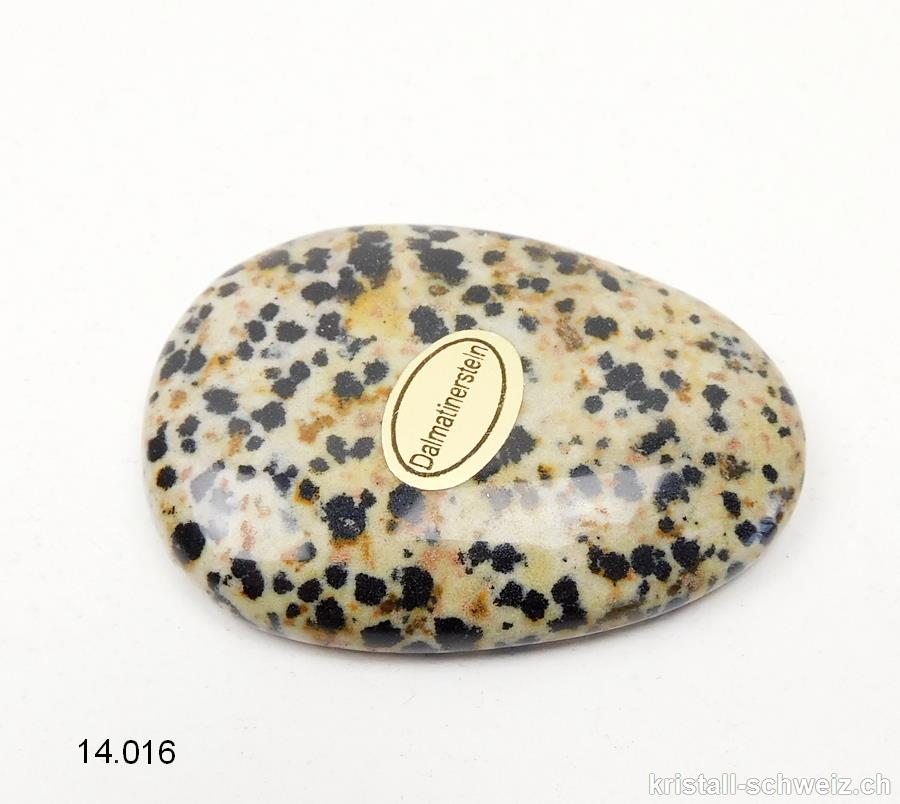 Jaspis Dalmatiner  - Aplit oder Porphyrit, Antistress Daumenstein 5 x 3,5 cm