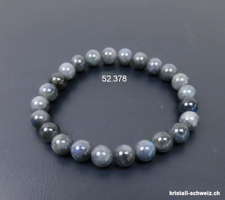 Armband Labradorit dunkel 10 mm / 19 cm